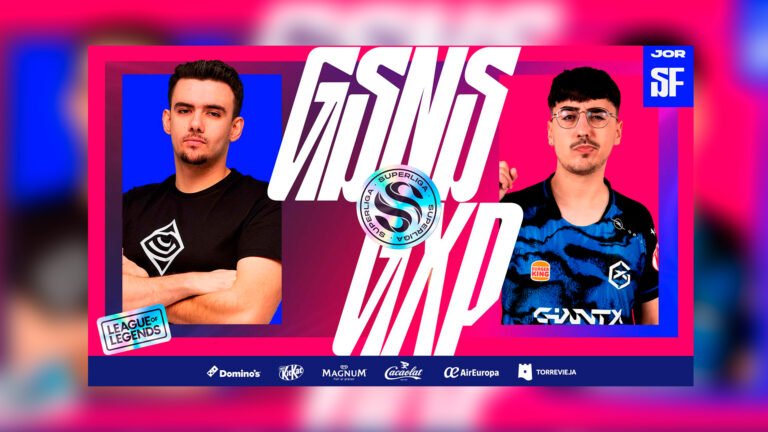 Enfrentamiento entre Guasones y GIANTX Pride. En primer plano los jugadores Xico y Th3Antonio