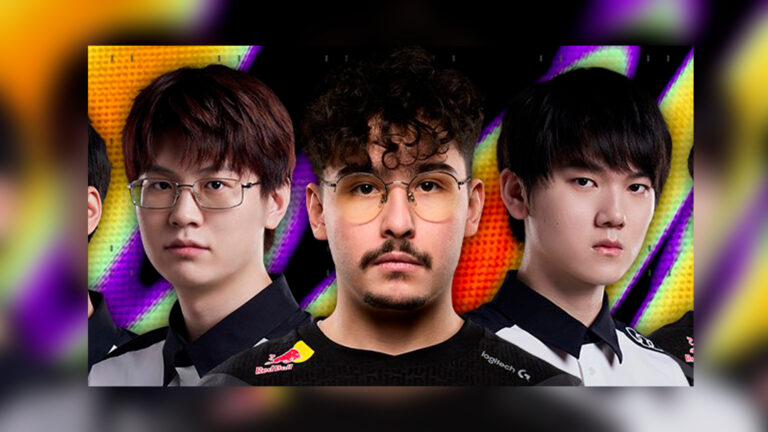 Imagen de cartel de promoción con los jugadores JackeyLove, Elk y BrokenBlade