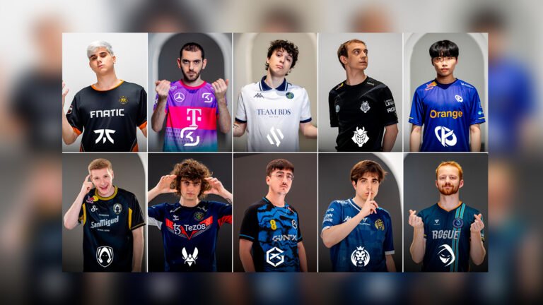 Cartel promocional con todos los jugadores emblemáticos de cada equipo de la LEC