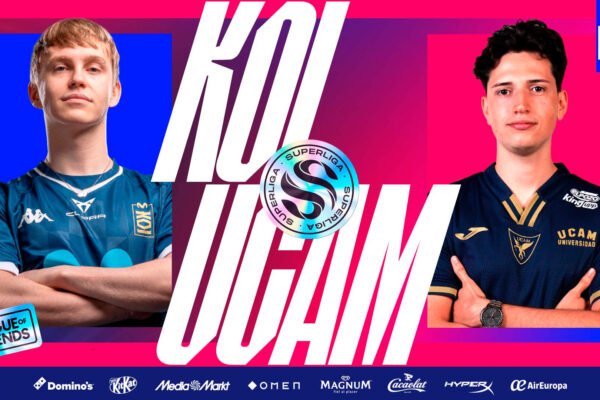 Cartel promocional de la serie entre KOI y UCAM durante los playoffs de la Superliga