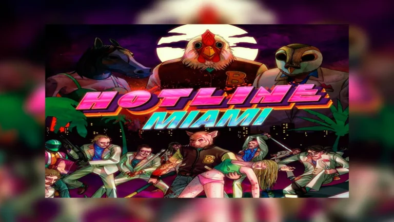 Arte oficial de Hotline Miami.