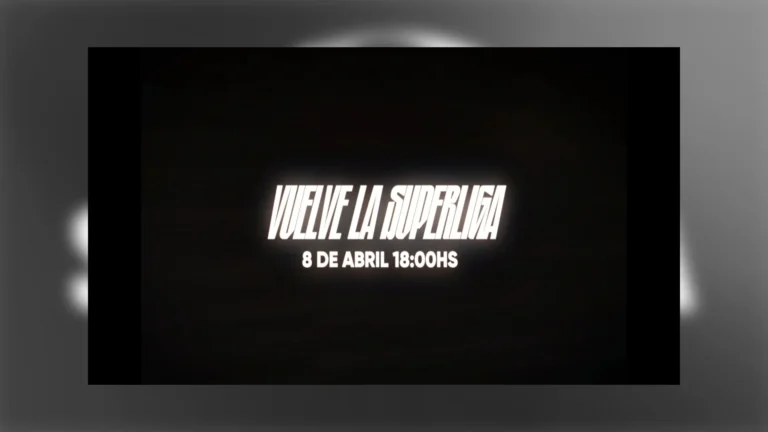 Cartel promocional de la temporada de primavera de la Superliga con la inscripción: Vuelve la Superliga