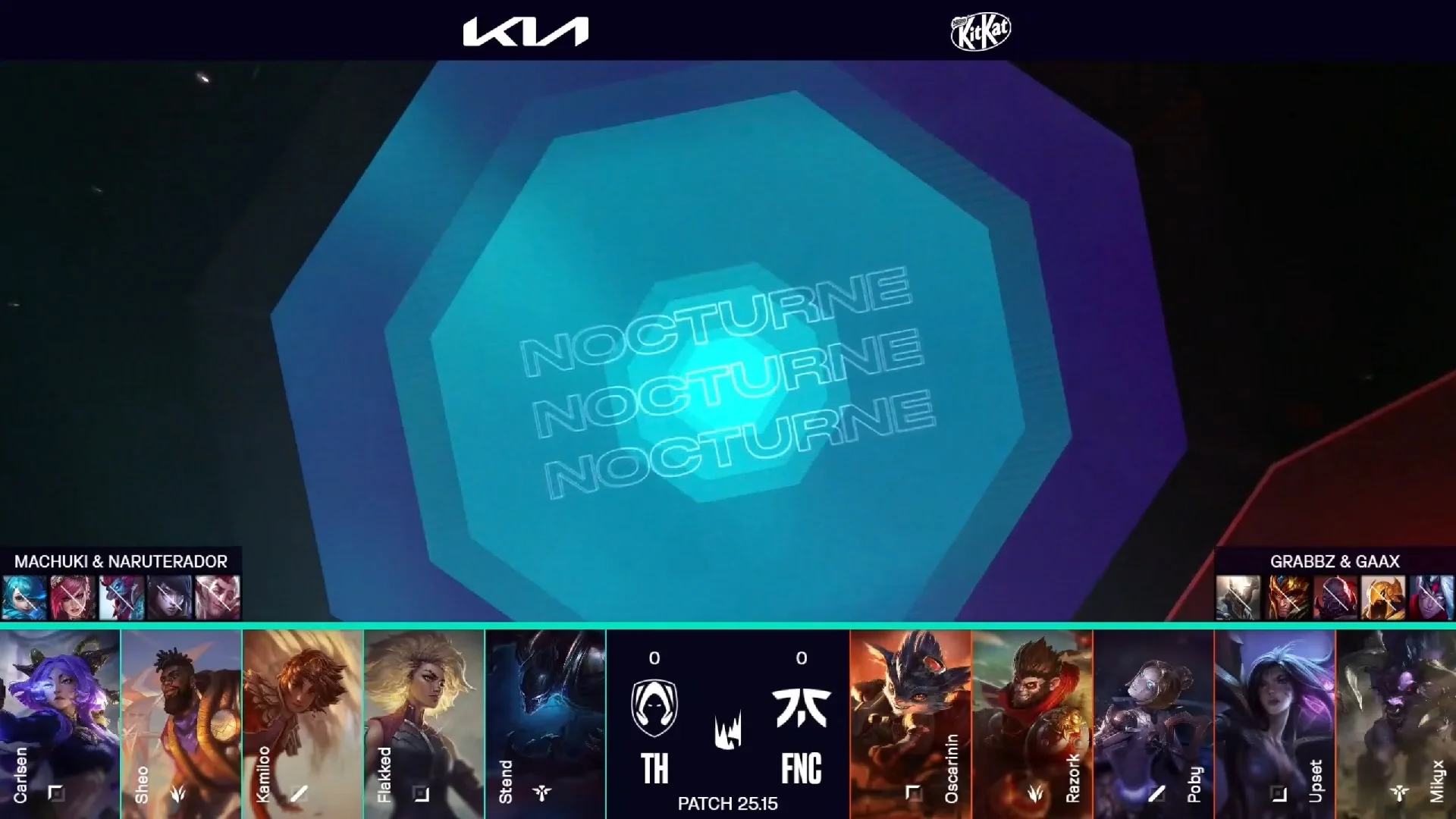 Draft del primer mapa del segundo partido de la jornada 1 de verano de la LEC entre TH y FNC