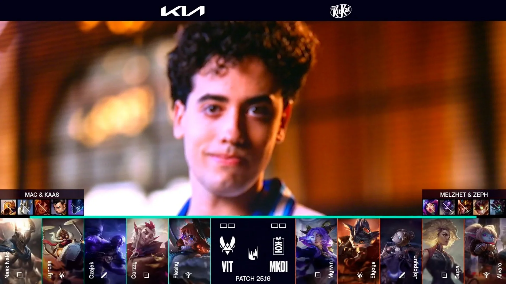 Draft del primer mapa del primer partido de la jornada 10 de verano de la LEC entre VIT y MKOI