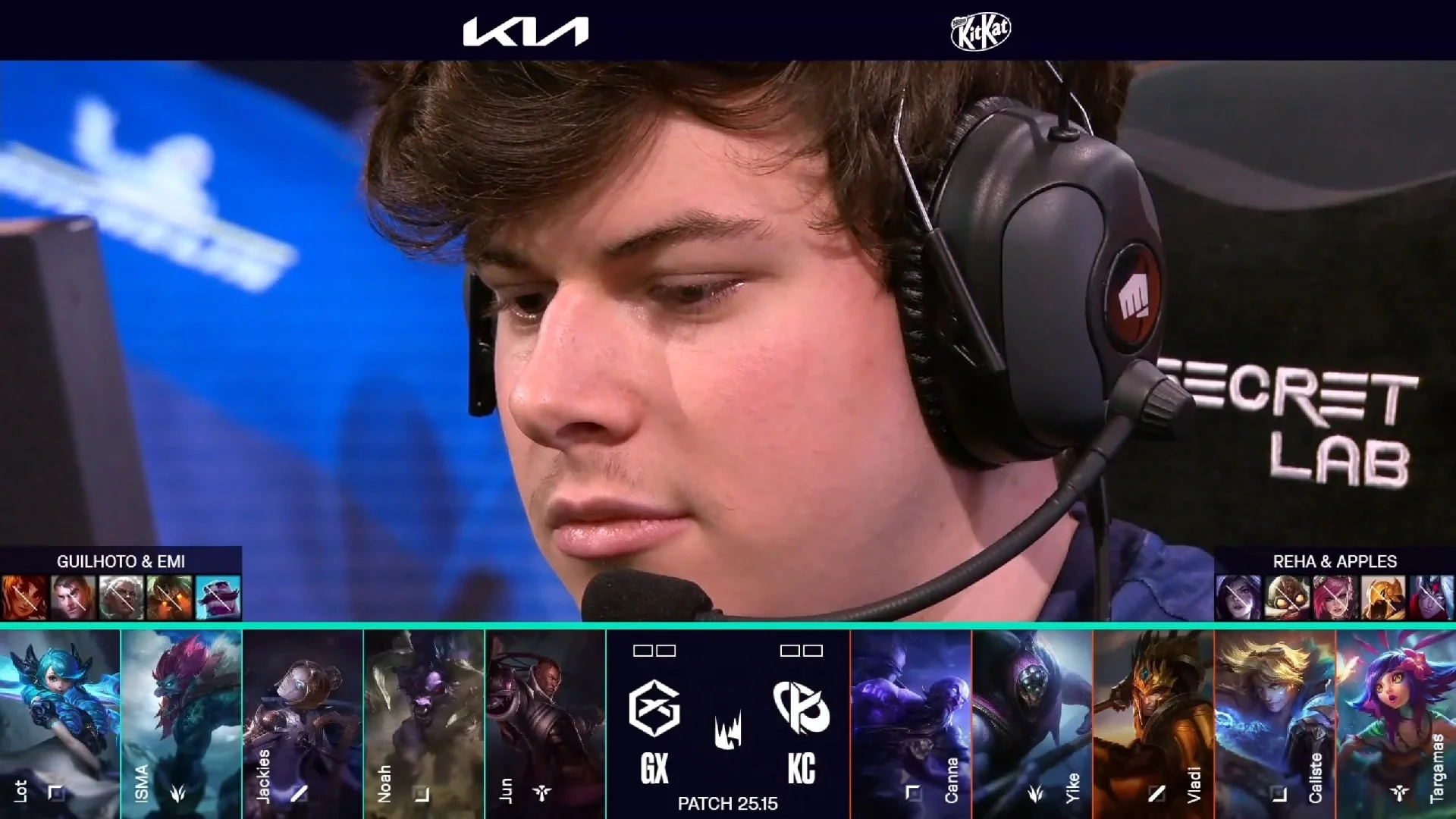 Draft del primer mapa del segundo partido de la jornada 2 de verano de la LEC entre GX y KC