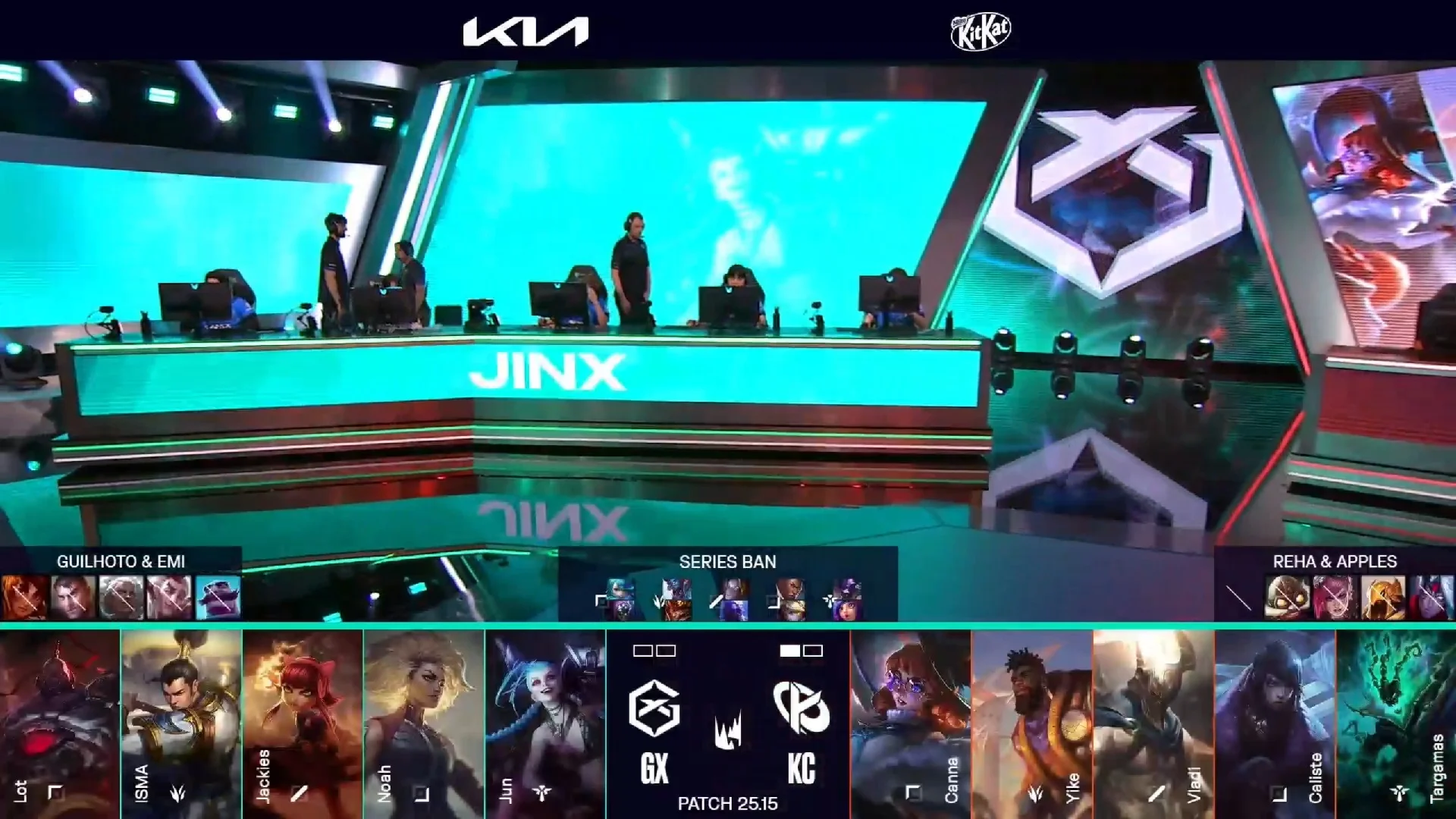 Draft del segundo mapa del segundo partido de la jornada 2 de verano de la LEC entre GX y KC