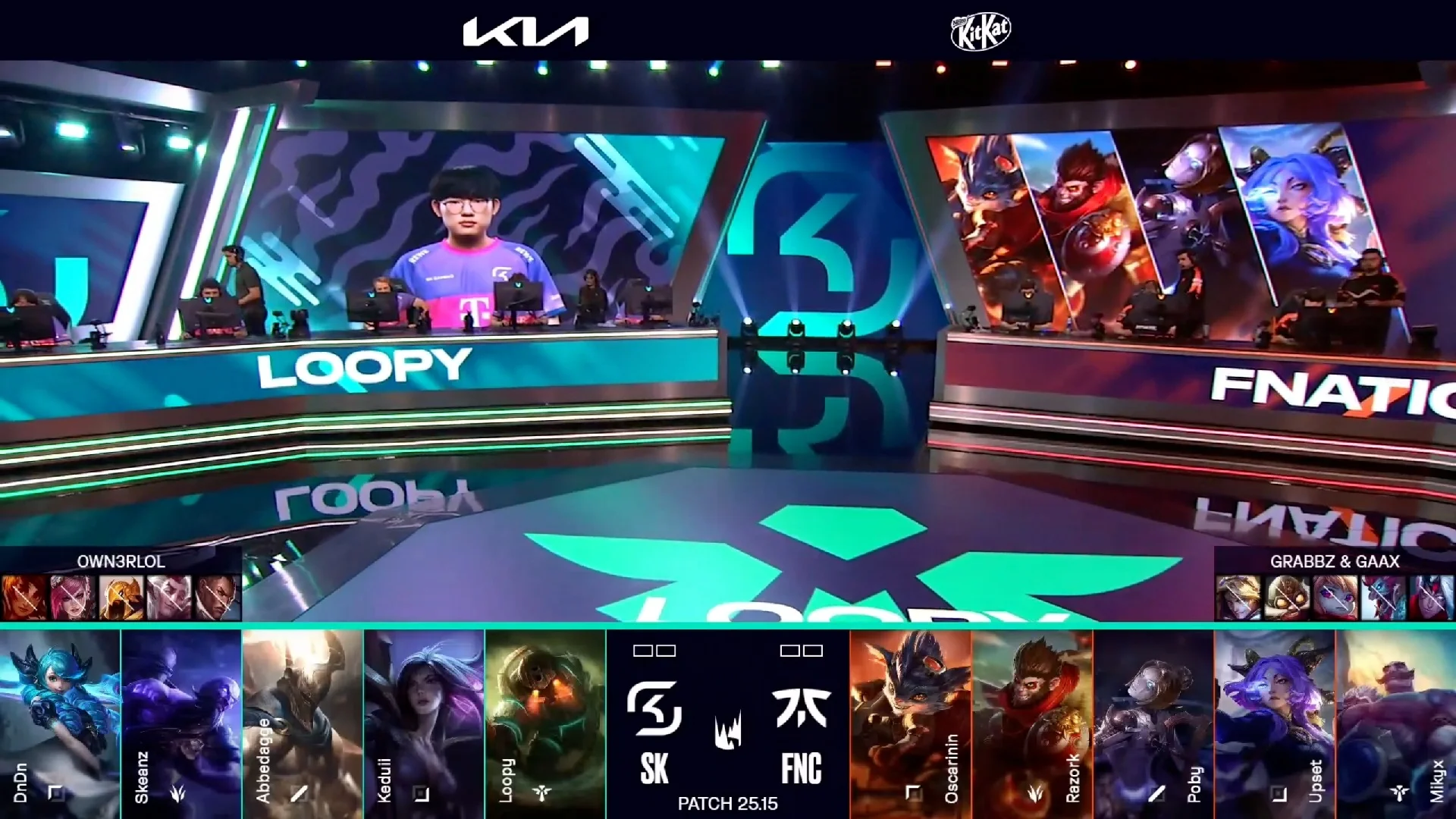 Draft del primer mapa del primer partido de la jornada 3 de verano de la LEC entre SK y FNC