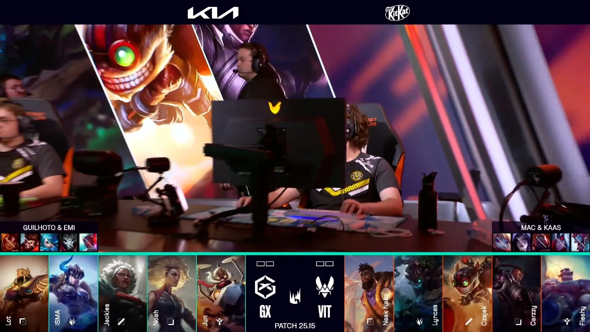 Draft del primer mapa del segundo partido de la jornada 3 de verano de la LEC entre GX y VIT