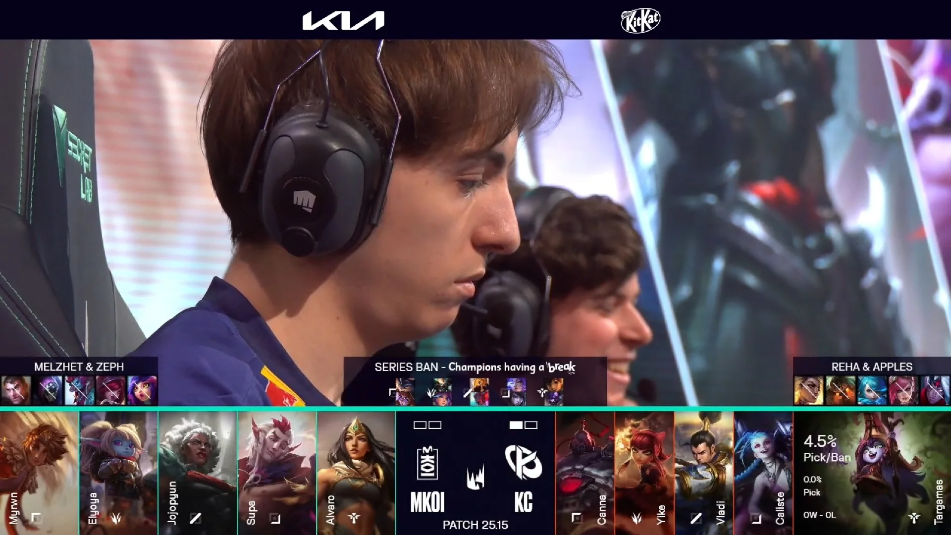 Draft del segundo mapa del segundo partido de la jornada 5 de verano de la LEC entre KC y MKOI