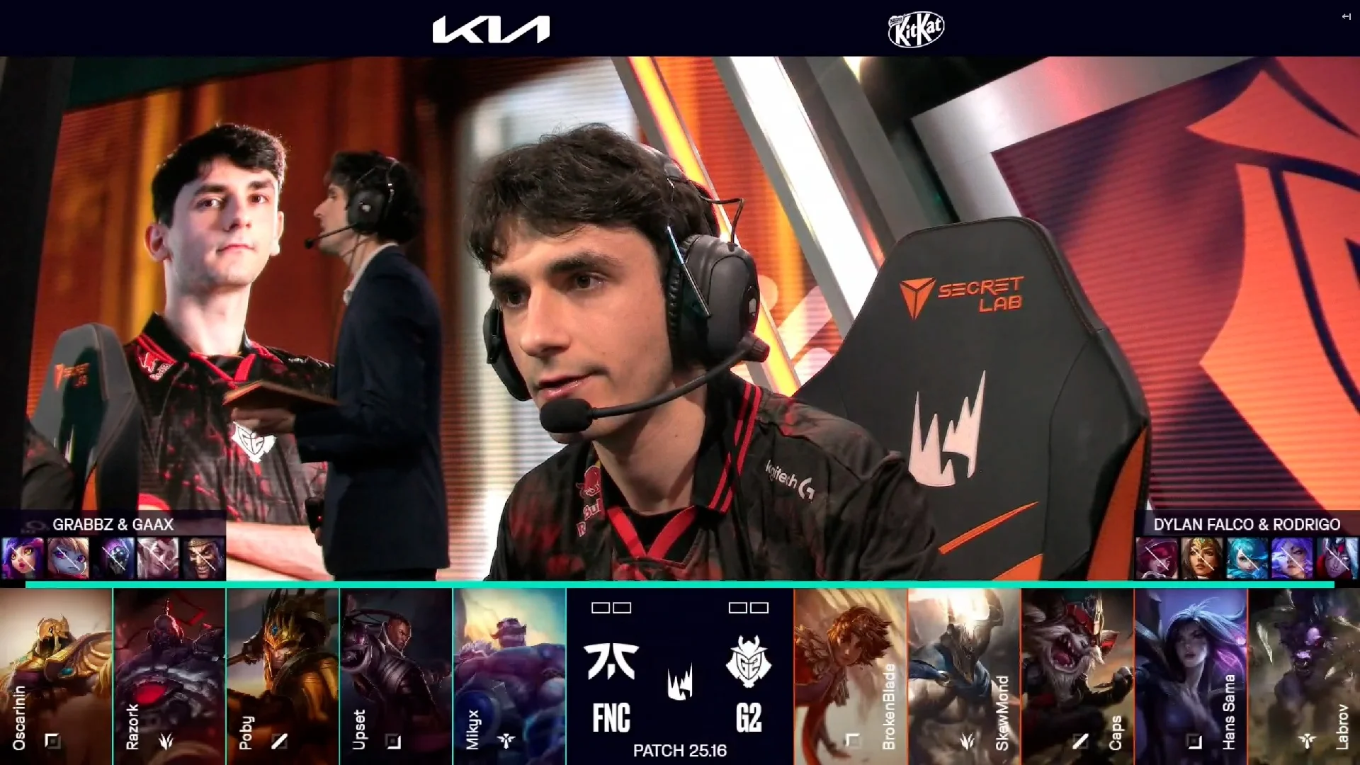 Draft del primer mapa del segundo partido de la jornada 7 de verano de la LEC entre FNC y G2