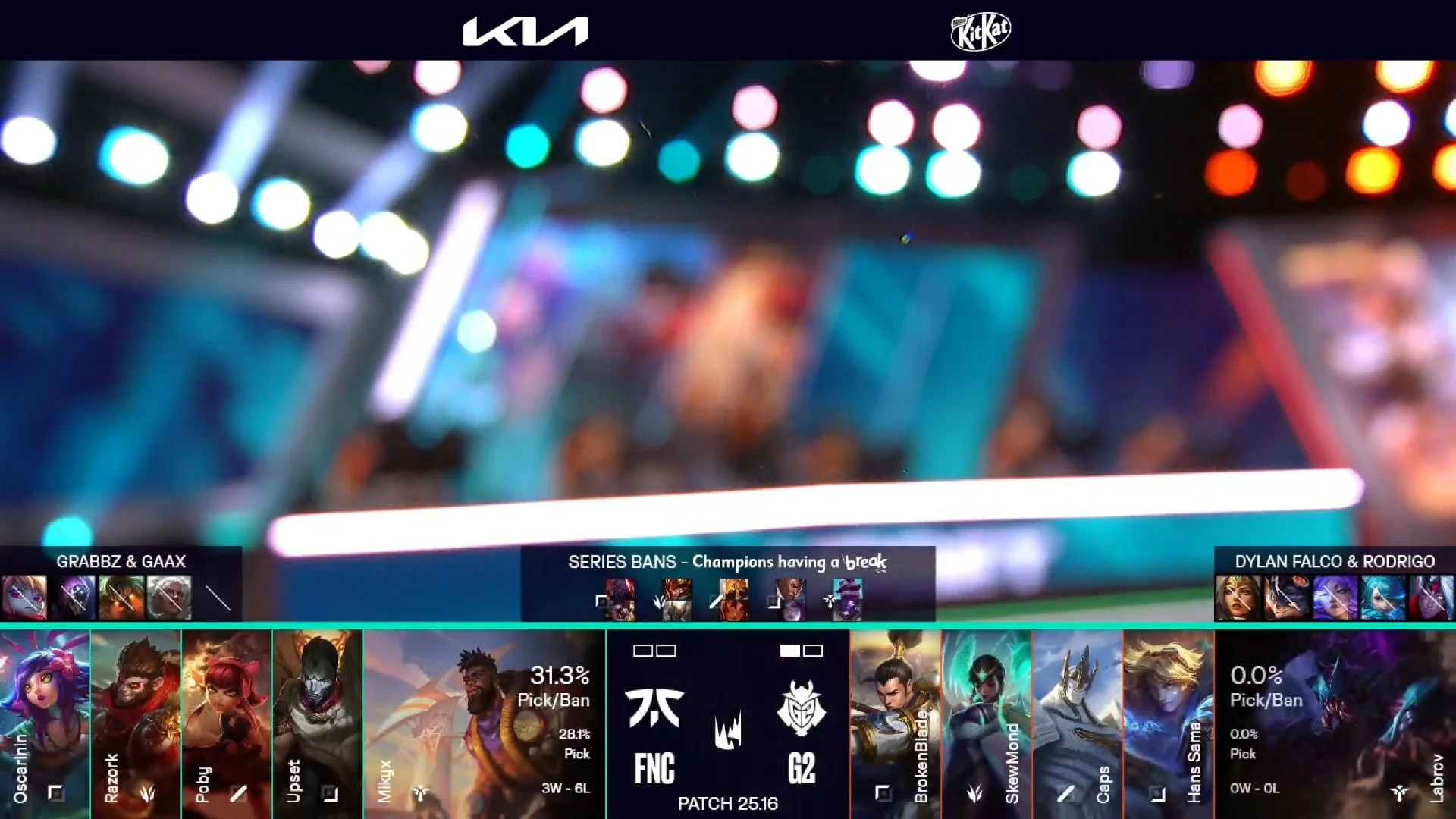 Draft del segundo mapa del segundo partido de la jornada 7 de verano de la LEC entre FNC y G2