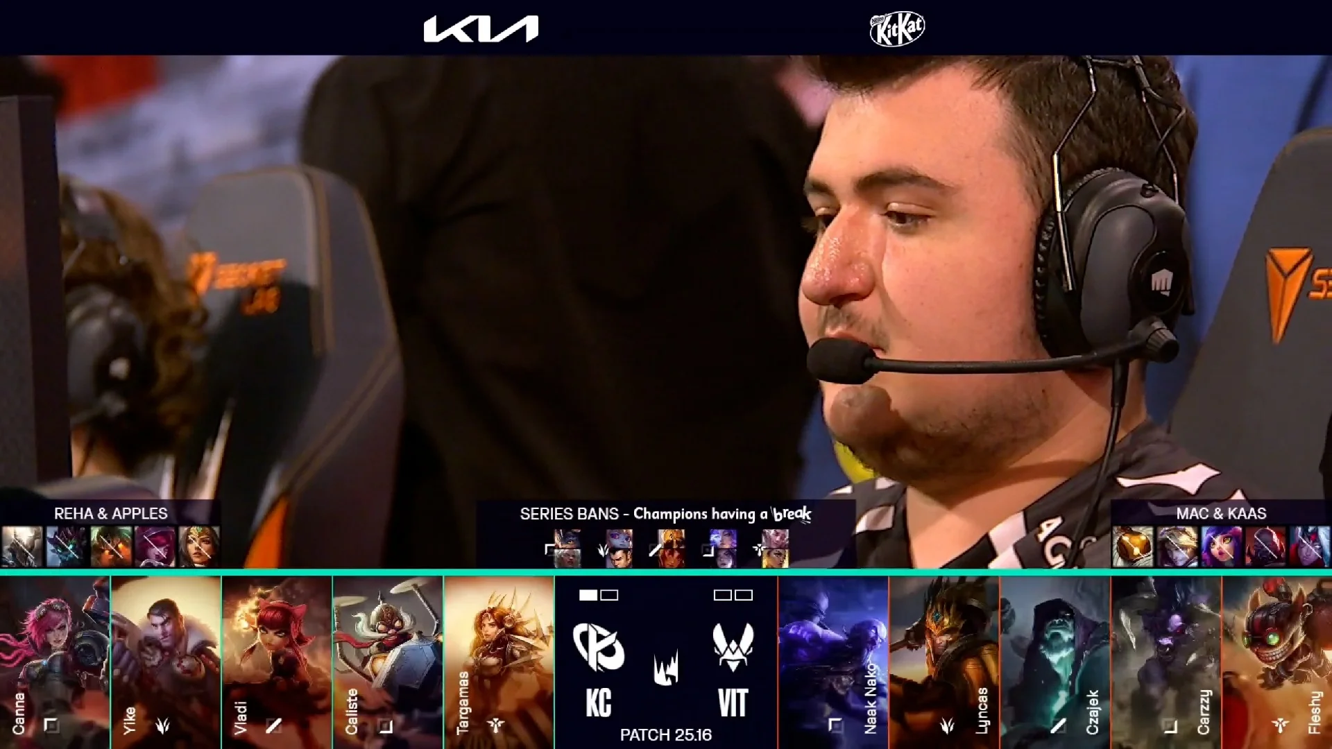 Draft del segundo mapa del primer partido de la jornada 8 de verano de la LEC entre KC y VIT