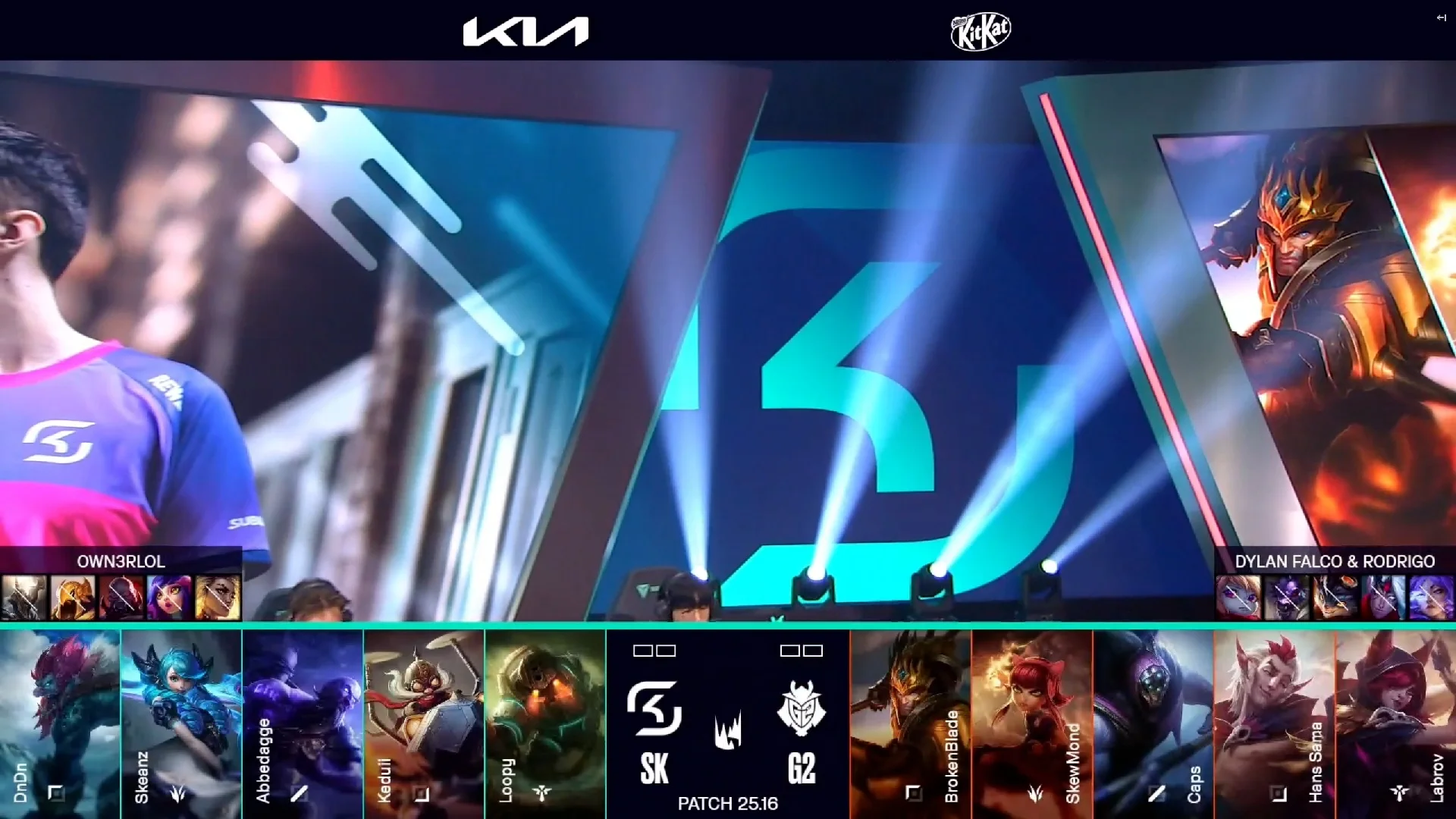 Draft del primer mapa del primer partido de la jornada 9 de verano de la LEC entre SK y G2