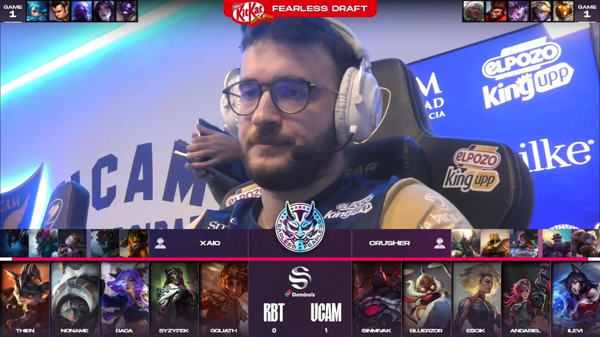 Draft del segundo mapa del primer partido de la jornada 4 de los playoffs de verano de la Superliga entre RBT y UCAM
