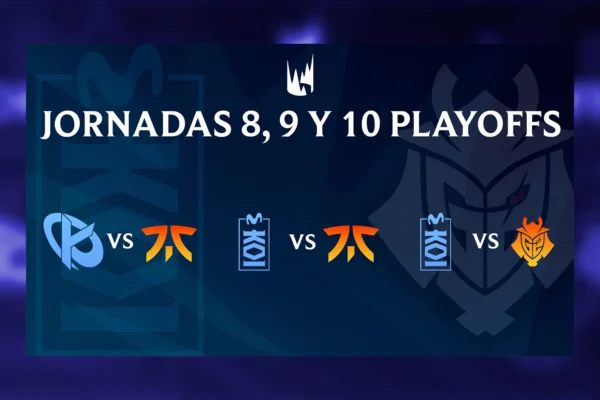 LEC Playoffs Verano 2025: Jornadas 8, 9 y 10 / Semifinal y final Imagen de portada para la Jornada 10 de los playoffs de la LEC de verano