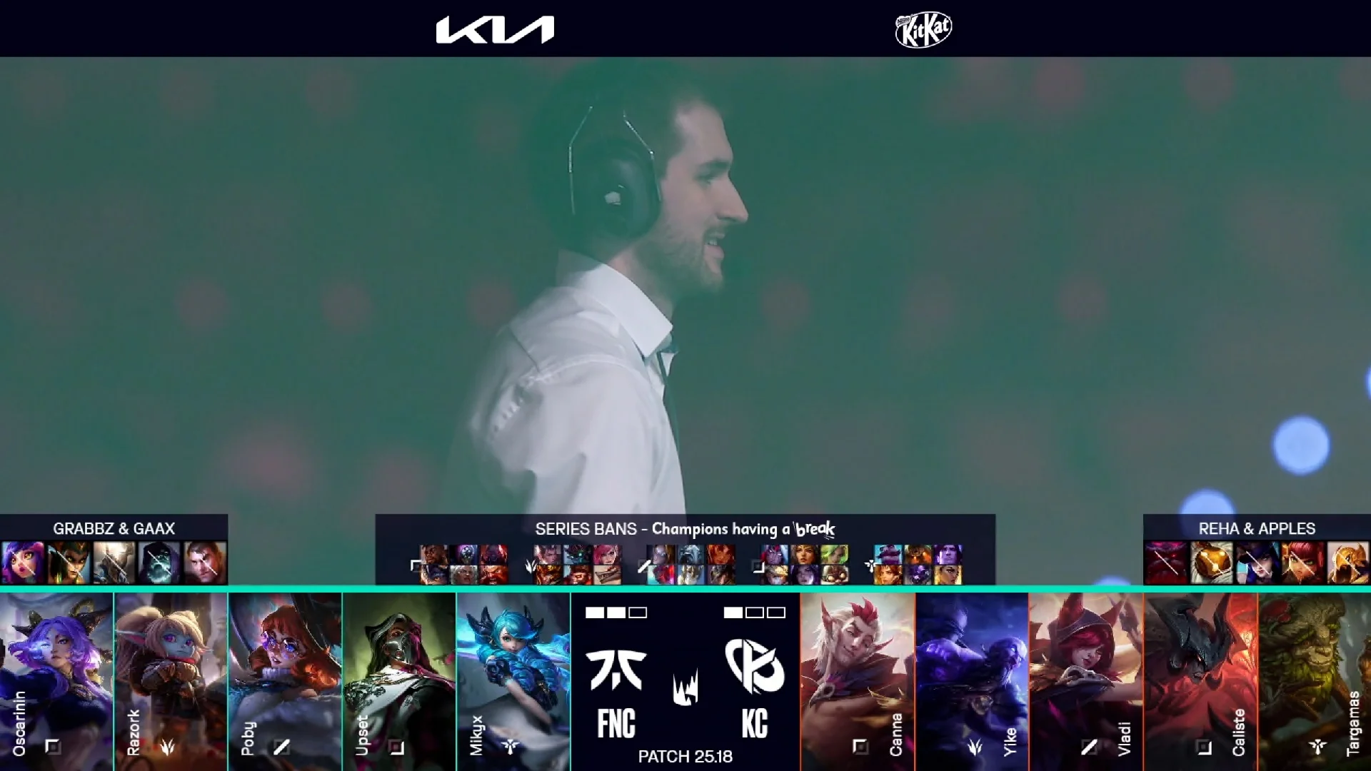 Draft del cuarto mapa de la jornada 8 de los playoffs de verano de la LEC entre KC y FNC