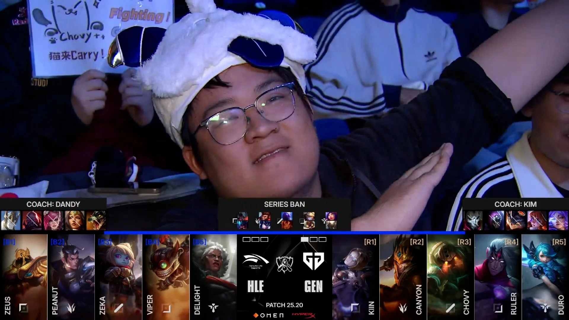 Draft del segundo mapa de la jornada 11 de los Mundiales 2025 entre GEN y HLE