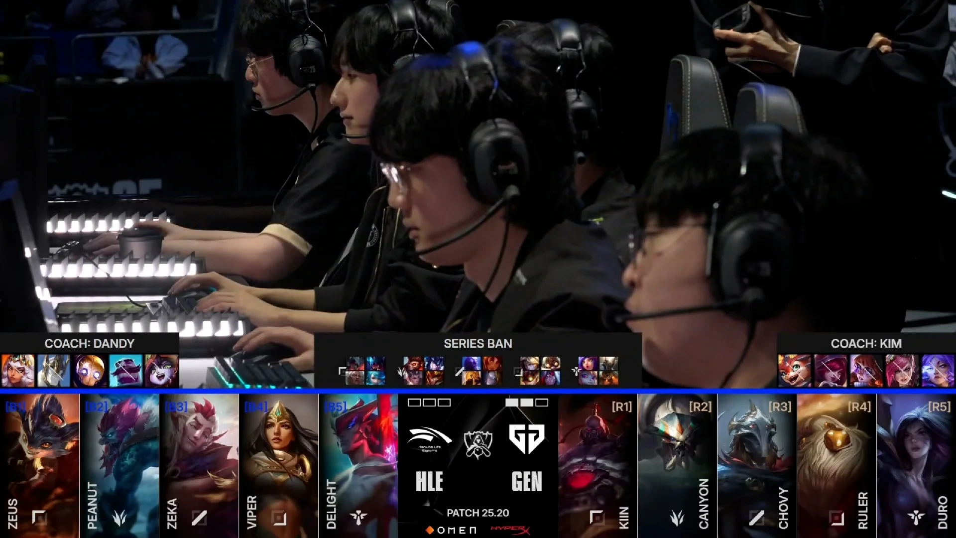 Draft del tercer mapa de la jornada 11 de los Mundiales 2025 entre GEN y HLE