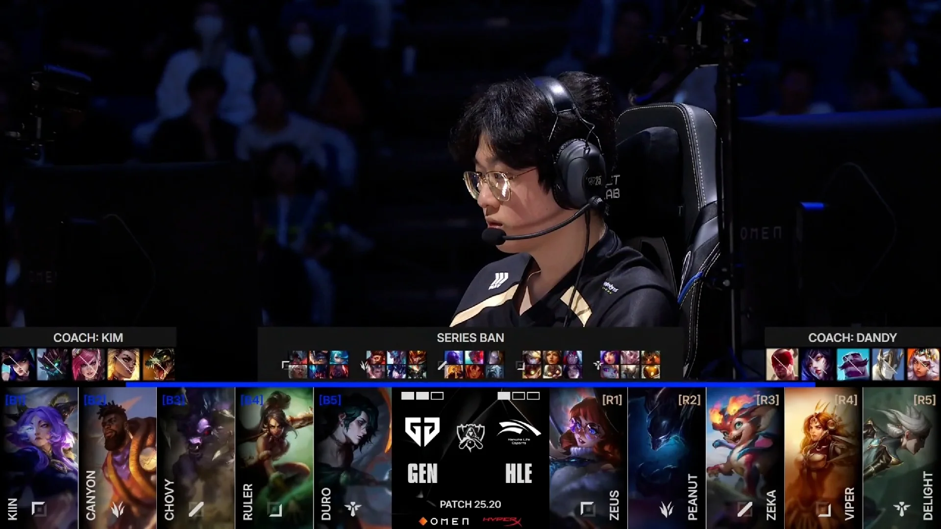 Draft del cuarto mapa de la jornada 11 de los Mundiales 2025 entre GEN y HLE