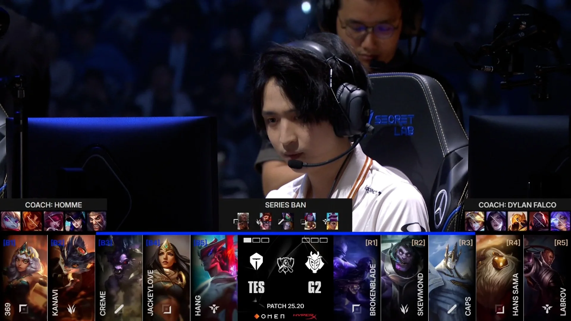 Draft del segundo mapa de la jornada 13 de los Mundiales 2025 entre TES y G2