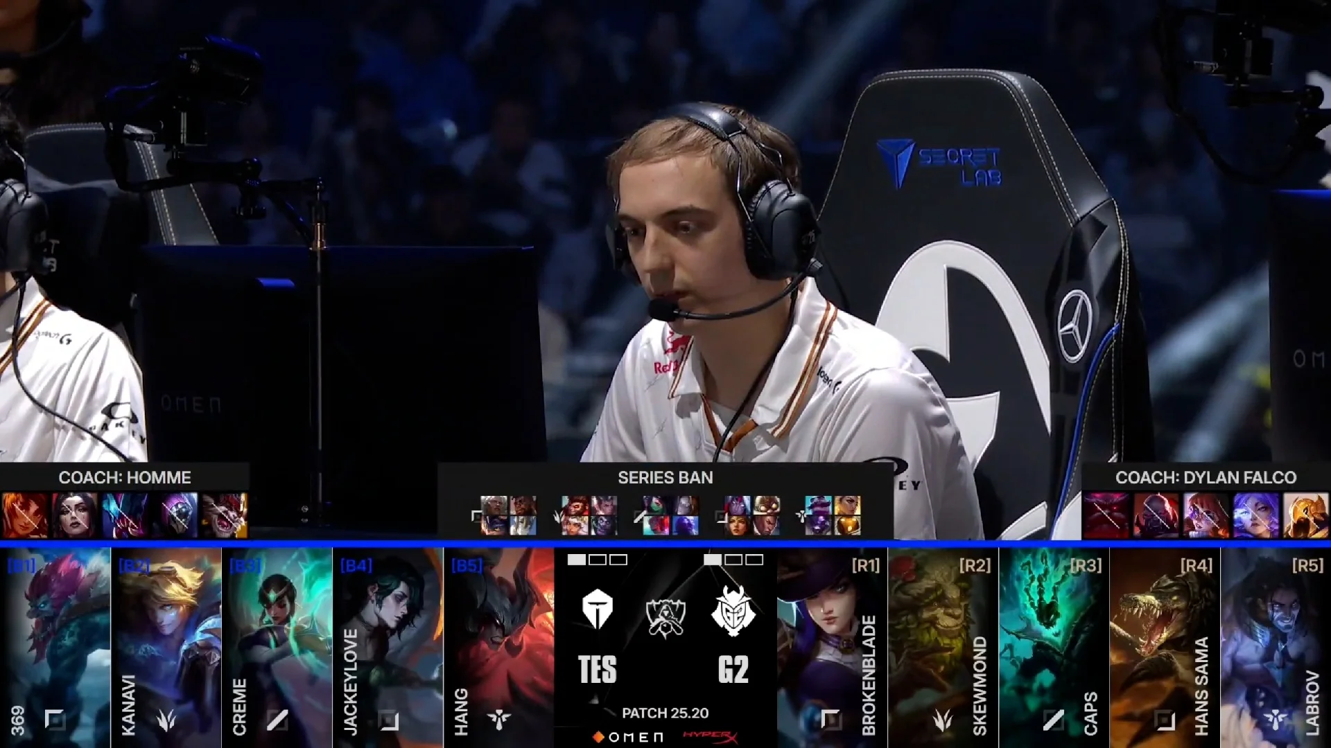 Draft del tercer mapa de la jornada 13 de los Mundiales 2025 entre TES y G2