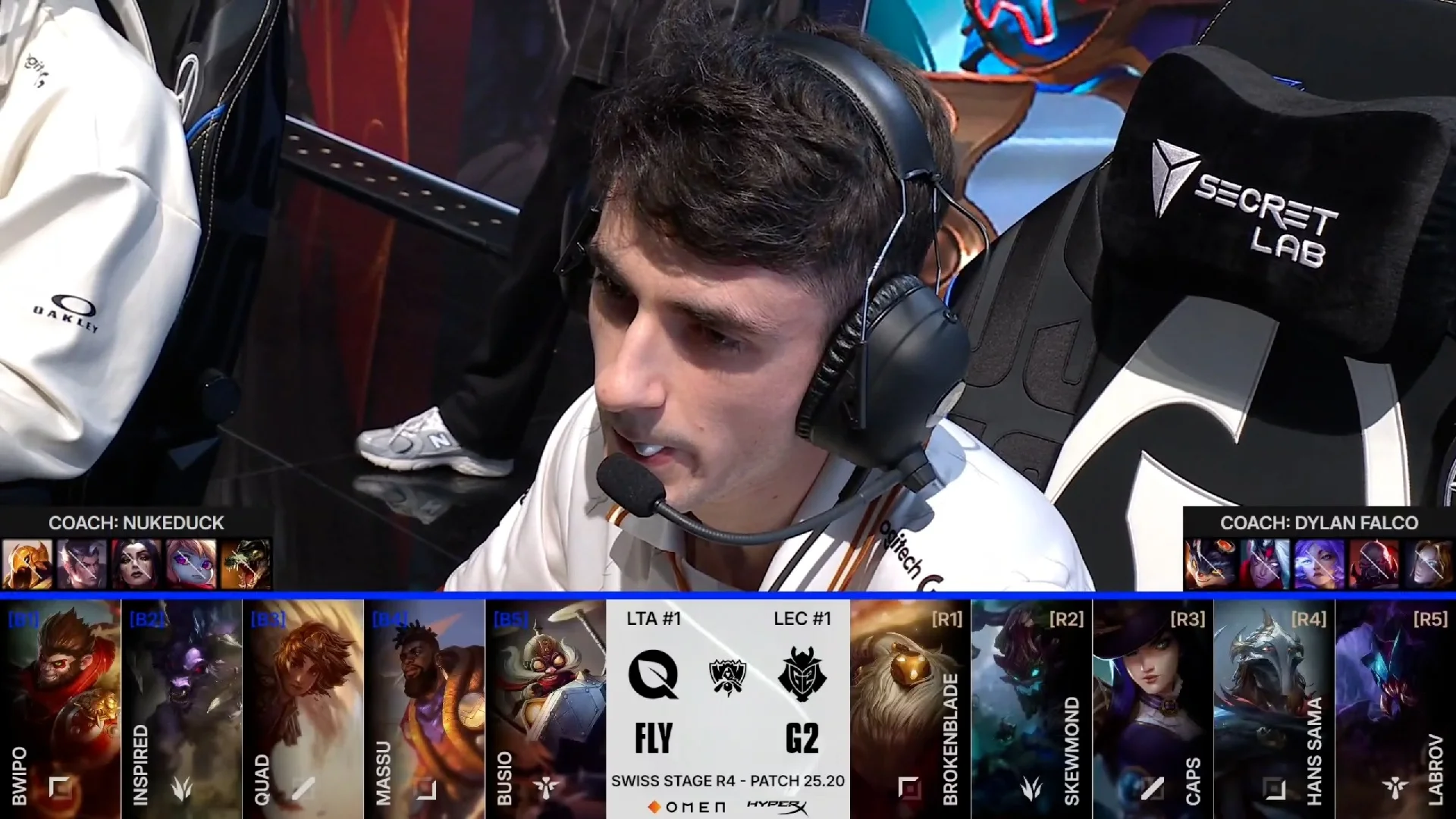 Draft del primer mapa del segundo partido de la jornada 7 de los Mundiales 2025 entre FLY y G2