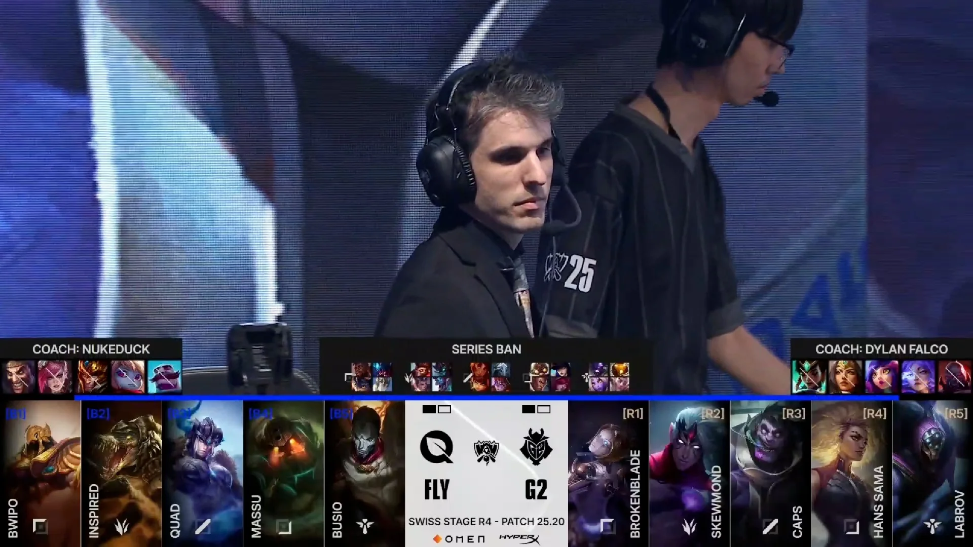 Draft del tercer mapa del segundo partido de la jornada 7 de los Mundiales 2025 entre FLY y G2