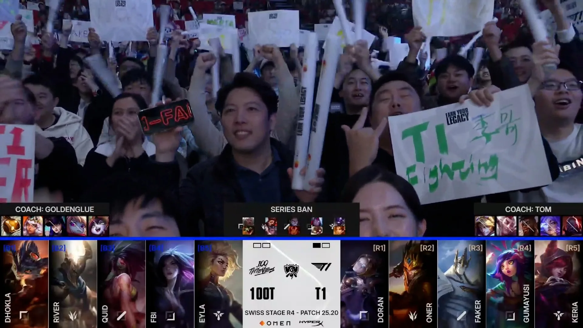 Draft del segundo mapa del segundo partido de la jornada 9 de los Mundiales 2025 entre 100T y T1