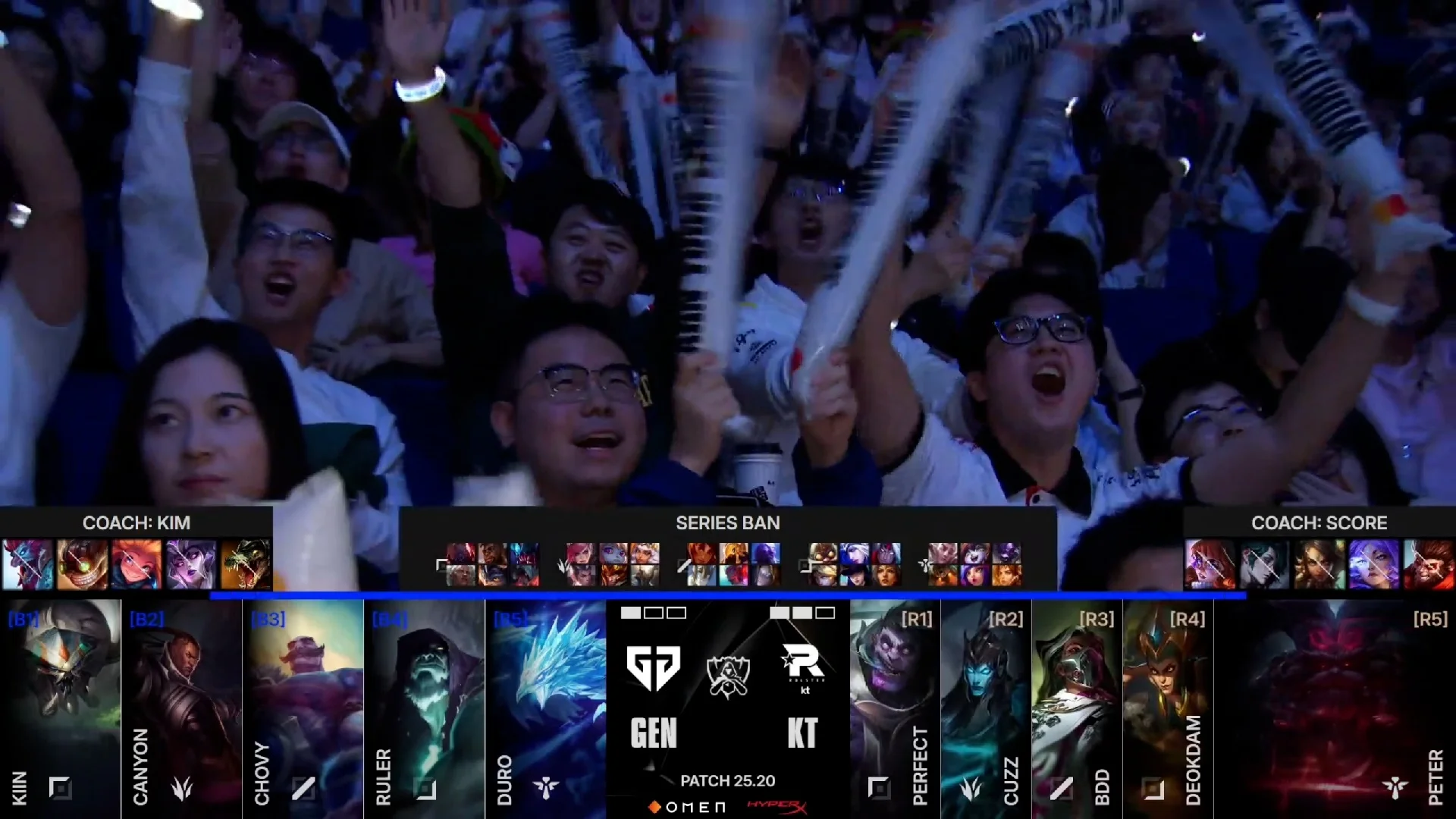 Draft del cuarto mapa de la jornada 15 de los Mundiales 2025 entre GEN y KT