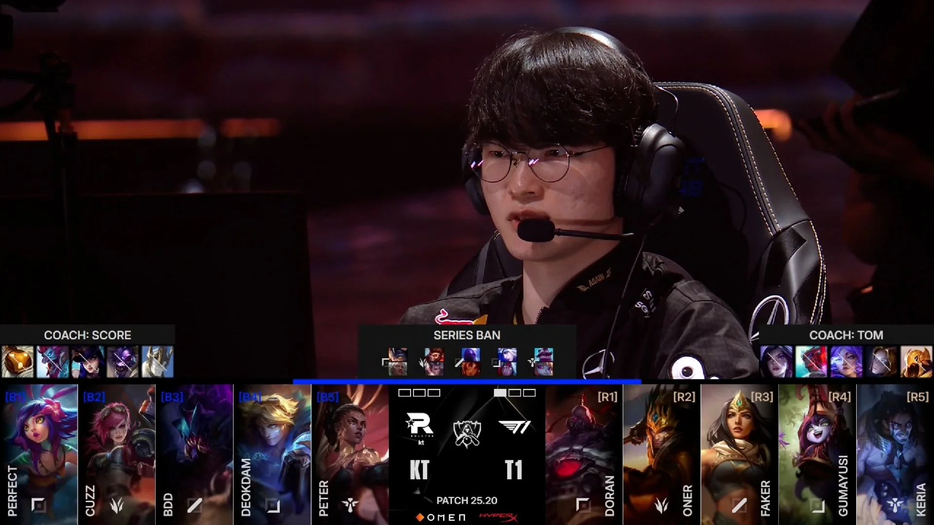 Draft del segundo mapa de la jornada 17 de los Mundiales 2025 entre KT y T1