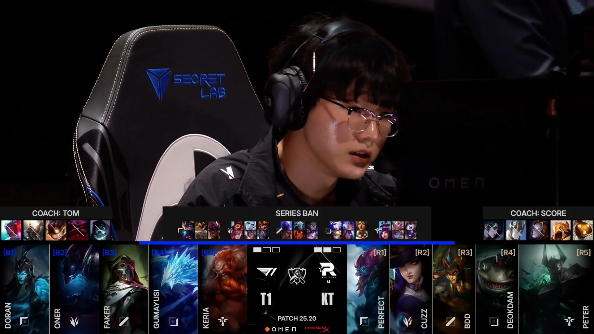 Draft del cuarto mapa de la jornada 17 de los Mundiales 2025 entre KT y T1