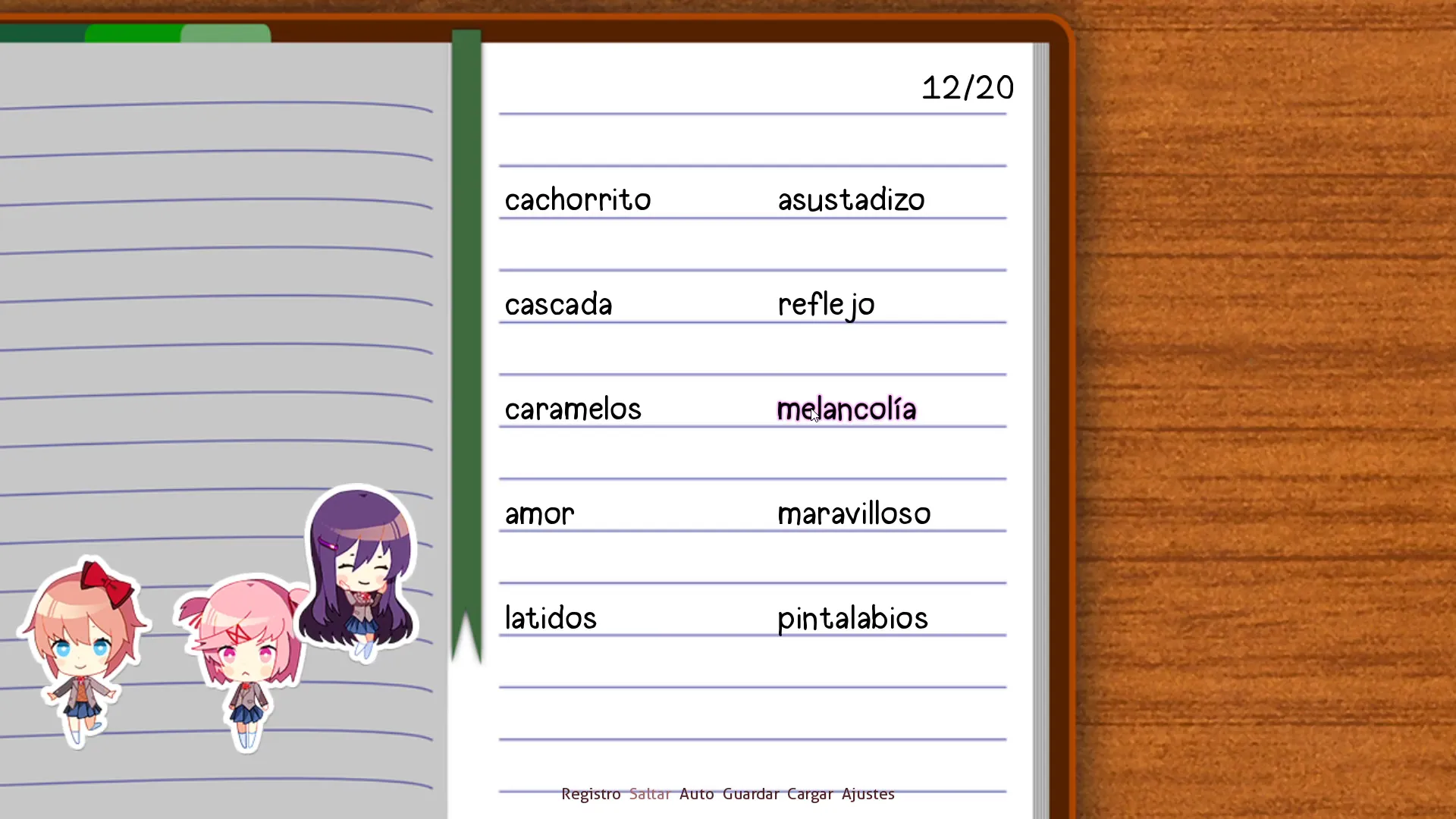 Sistema de creación de los poemas.