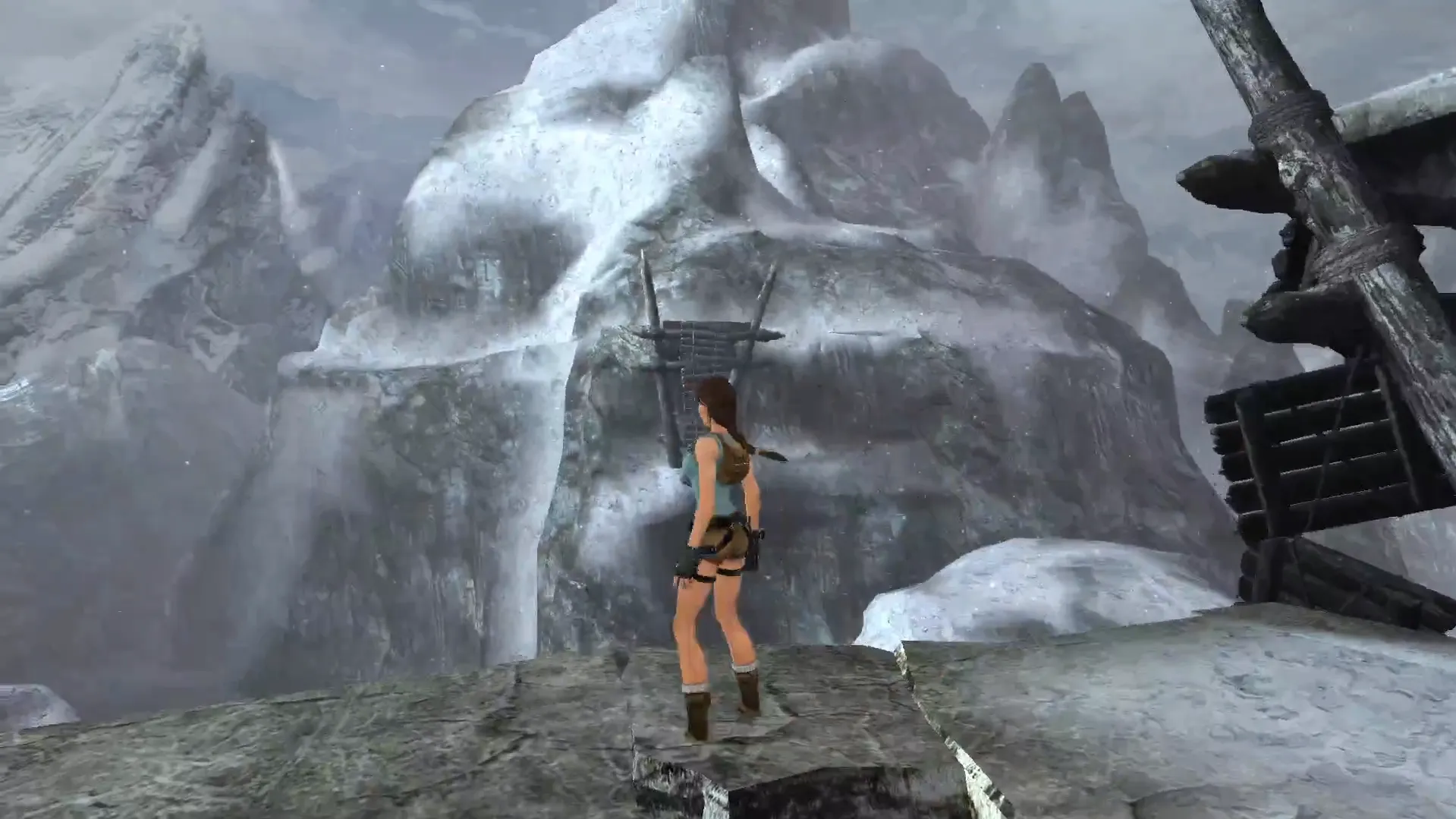 Montaña helada en Tomb Raider Anniversary