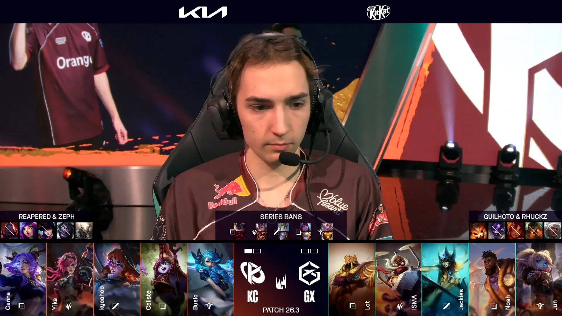 Draft del segundo mapa del segundo mejor de tres de la jornada 2 de los playoffs de la LEC Versus 2026 entre KC y GX