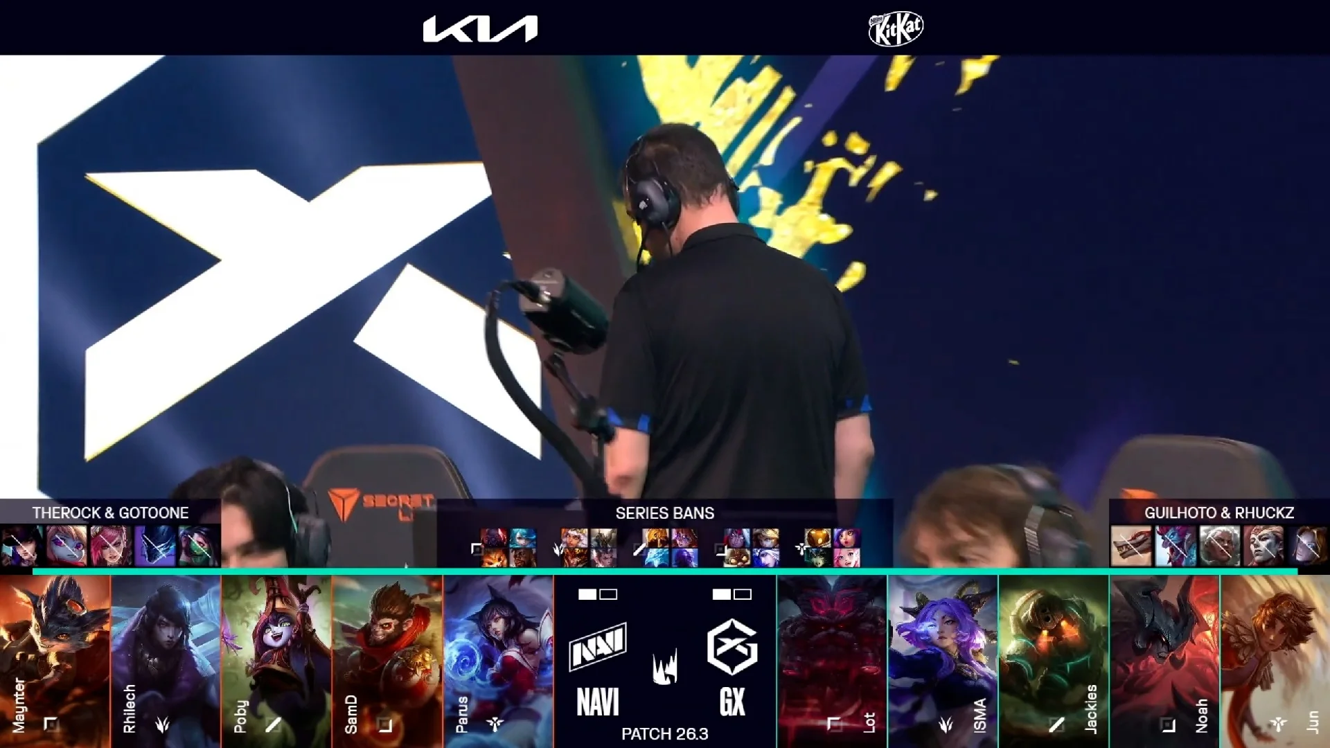 Draft del tercer mapa del primer mejor de tres de la jornada 5 de los playoffs de la LEC Versus 2026 entre NAVI y GX