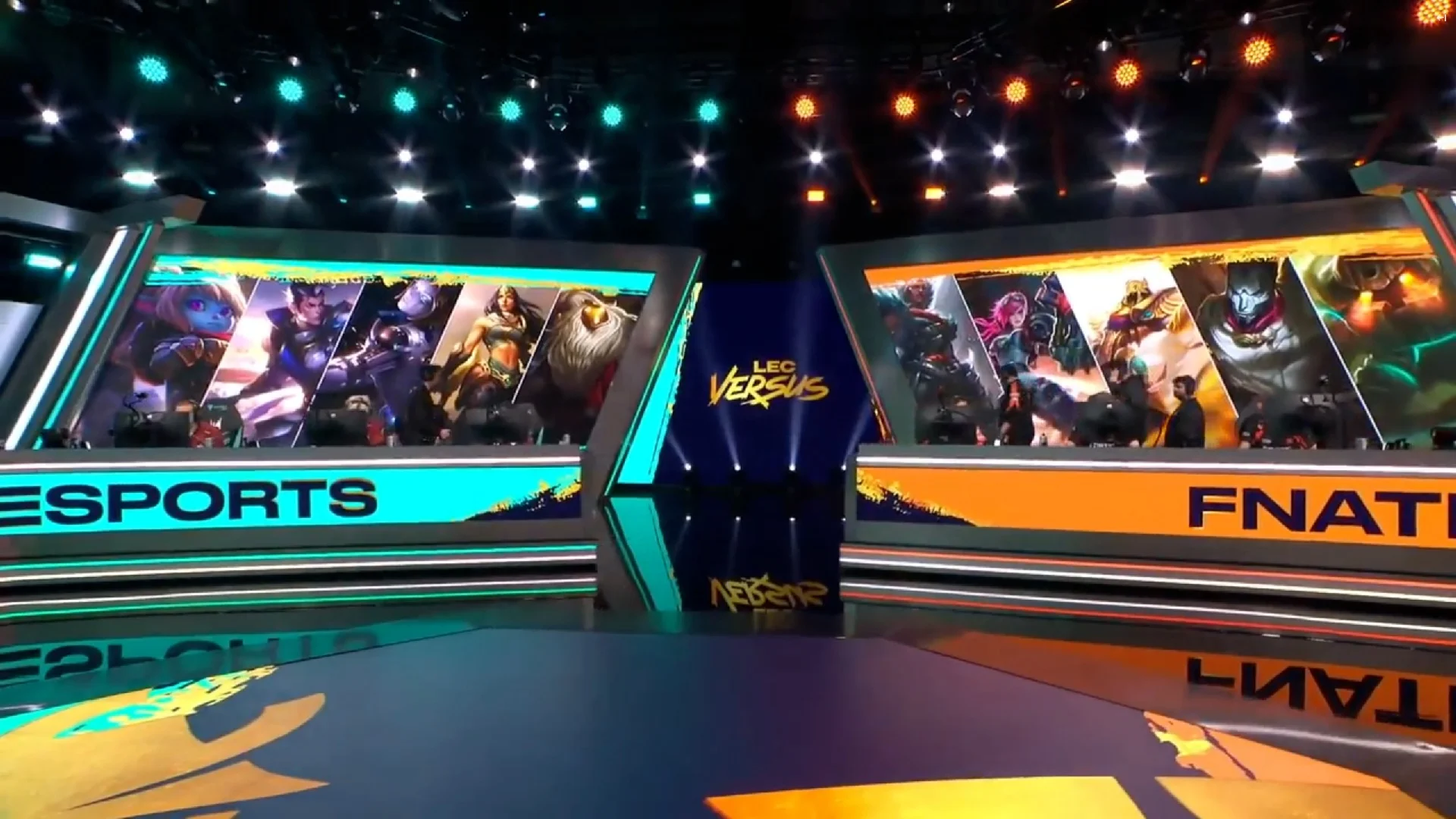 Imagen del roster de FNC para la Jornada 11 de la LEC Versus