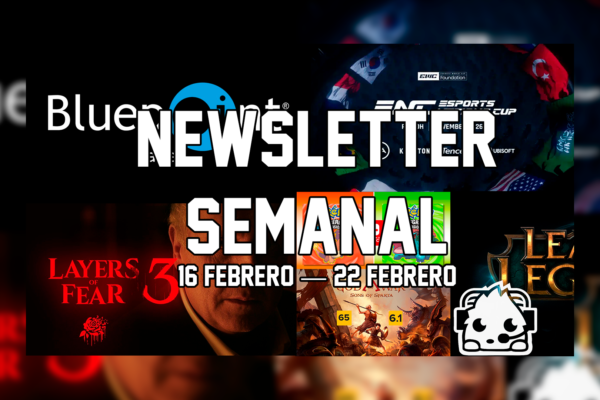 Portada de la newsletter semanal de TAOGames de la penúltima semana de febrero