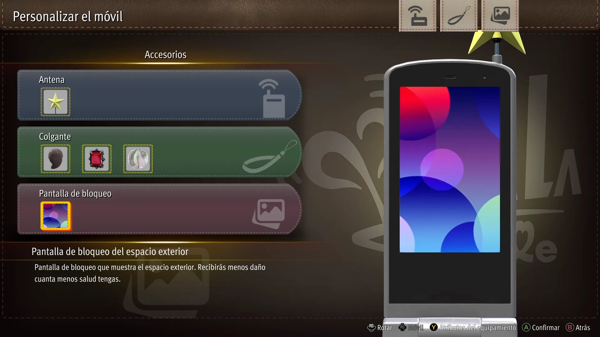 Personalización de móvil en Yakuza Kiwami 3