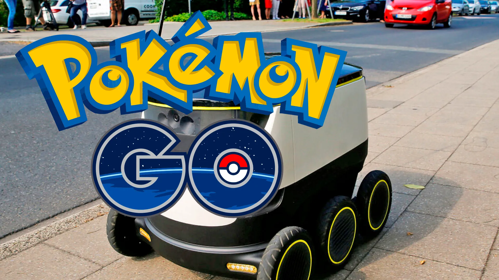 Un robot de reparto con Pokémon Go por encima, simbolizando el uso que se ha ido haciendo del juego