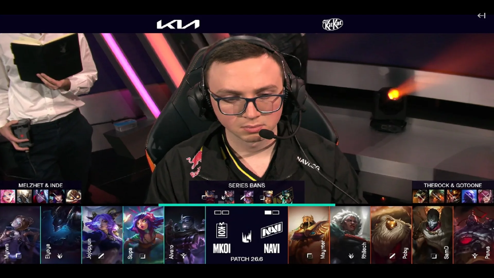 Draft del segundo mapa del tercer partido de la jornada 1 de la LEC de primavera 2026 entre NAVI y MKOI