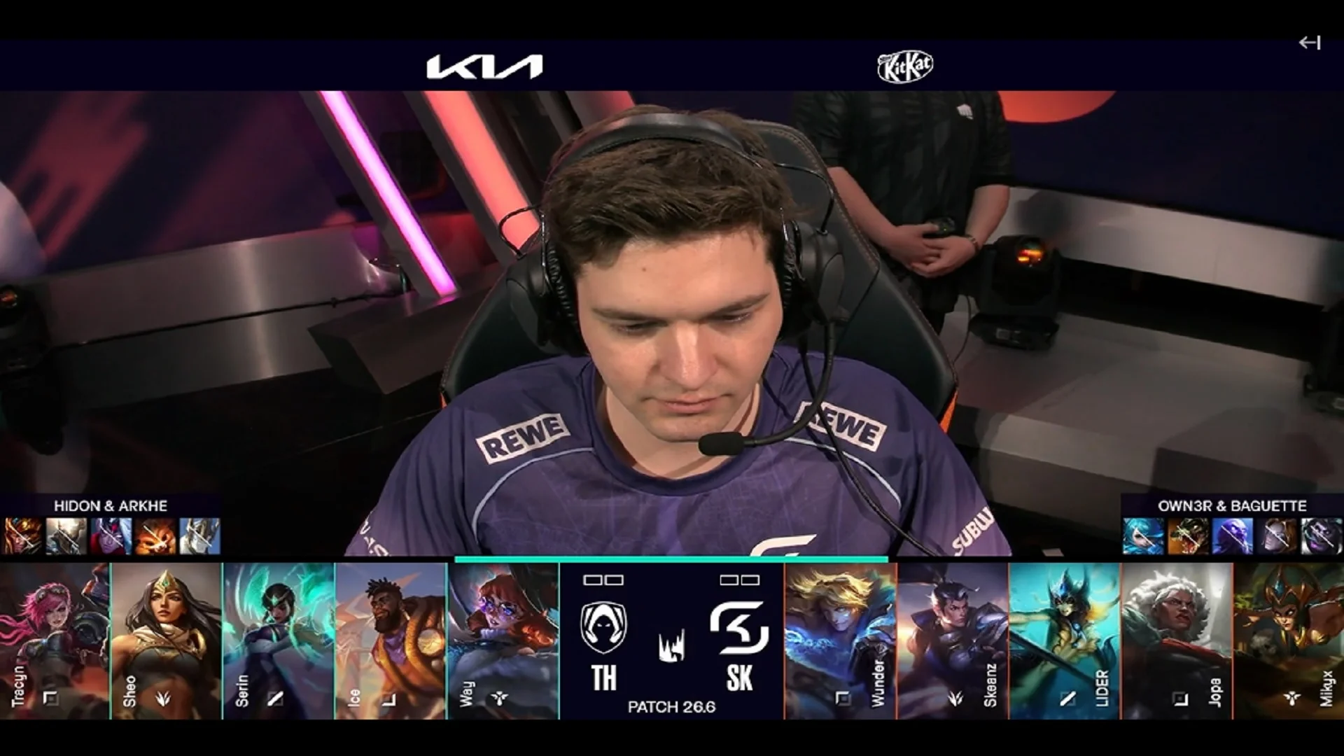 Draft del primer mapa del primer partido de la jornada 2 de la LEC de primavera 2026 entre SK y TH