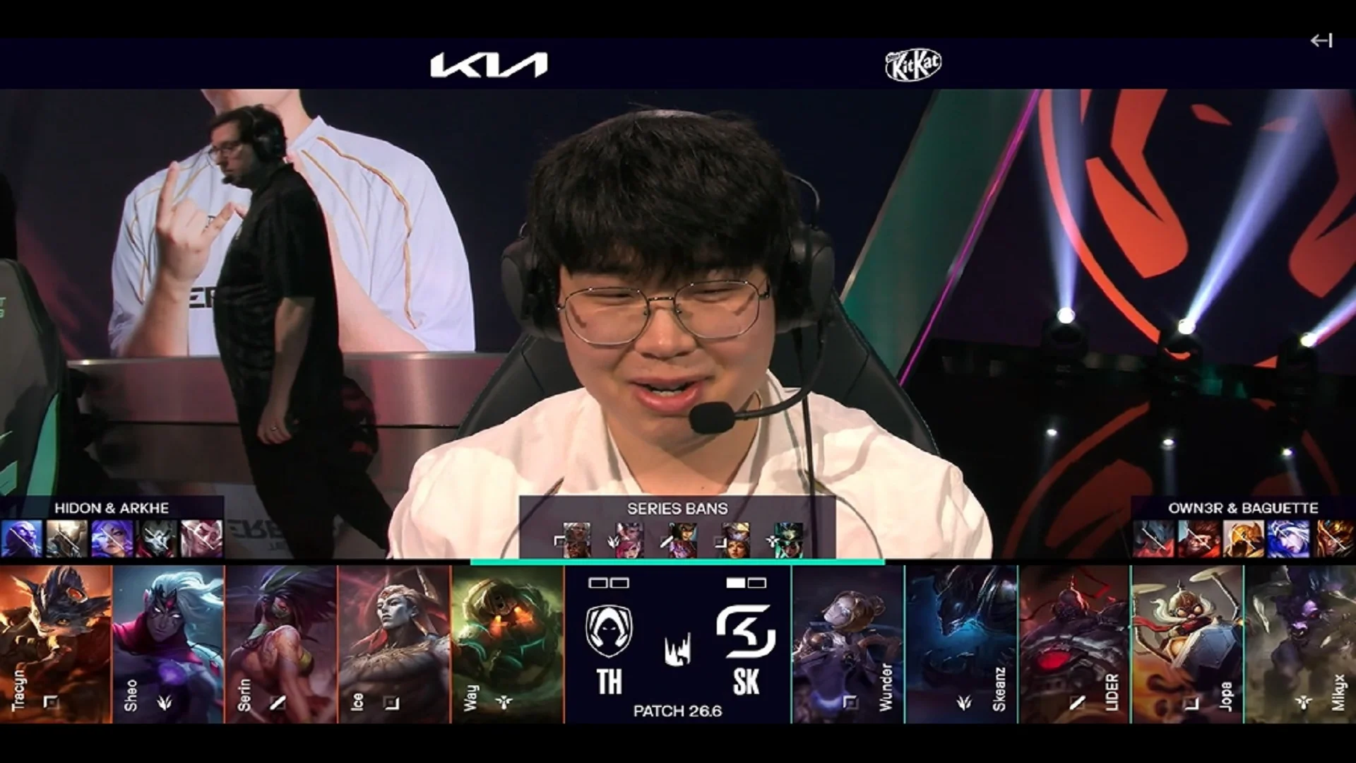 Draft del segundo mapa del primer partido de la jornada 2 de la LEC de primavera 2026 entre SK y TH