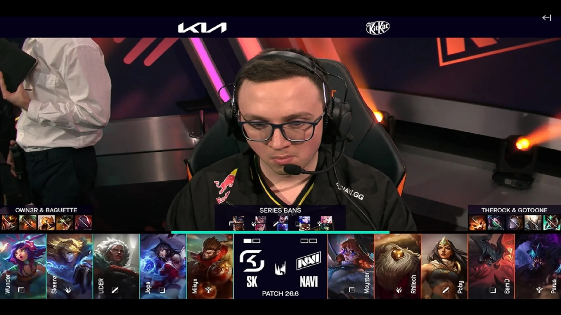 Draft del segundo mapa del primer partido de la jornada 3 de la LEC de primavera 2026 entre NAVI y SK