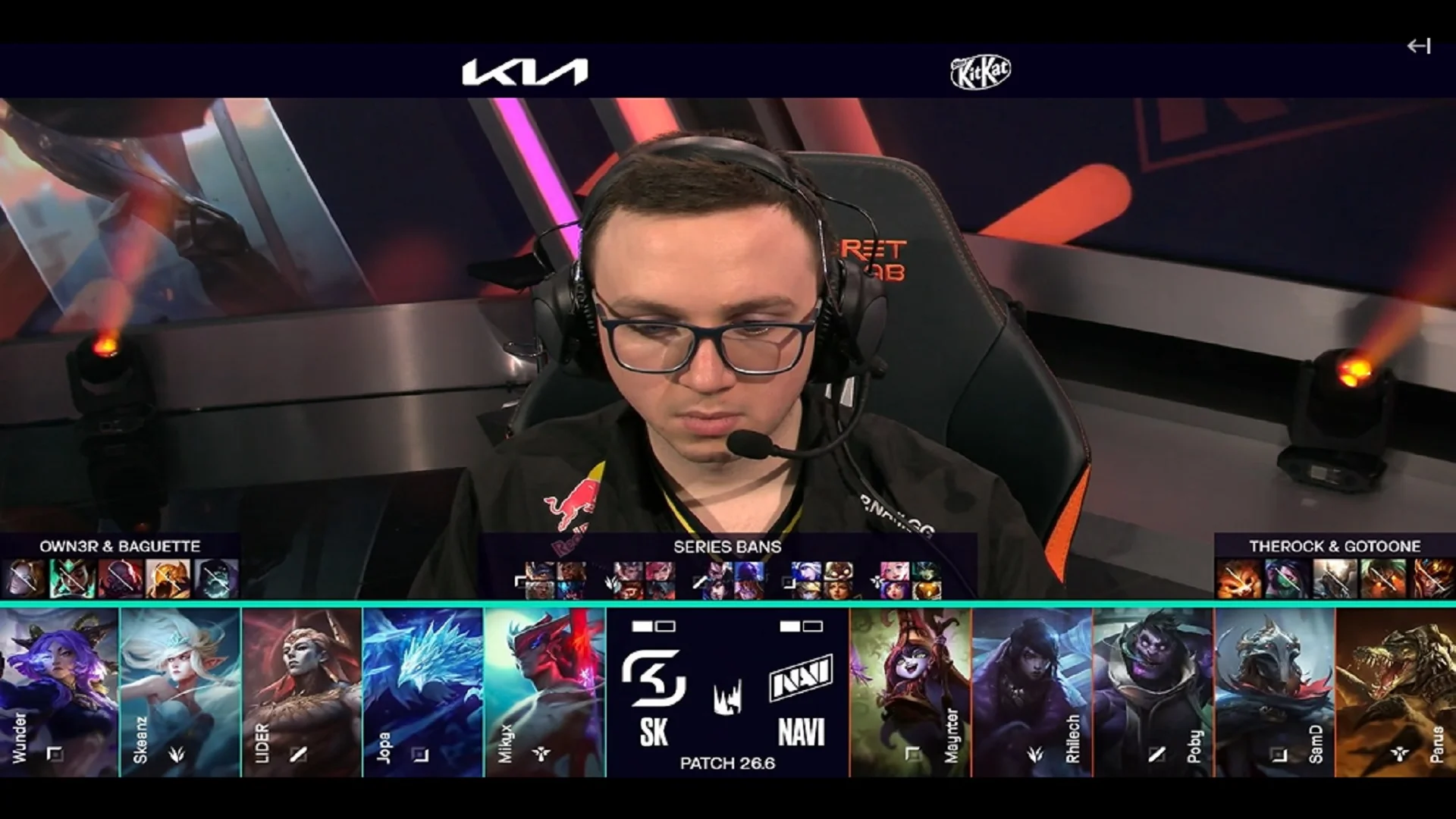 Draft del tercer mapa del primer partido de la jornada 3 de la LEC de primavera 2026 entre NAVI y SK