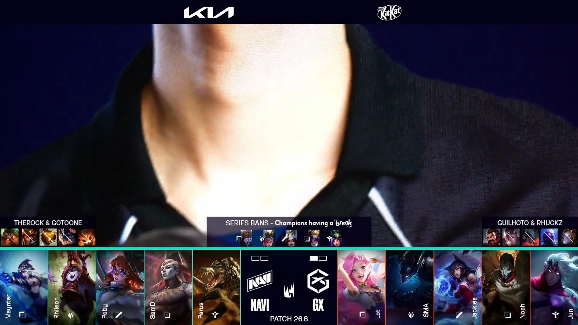 Draft del segundo mapa del primer partido de la jornada 10 de la LEC de primavera 2026 entre GX y NAVI