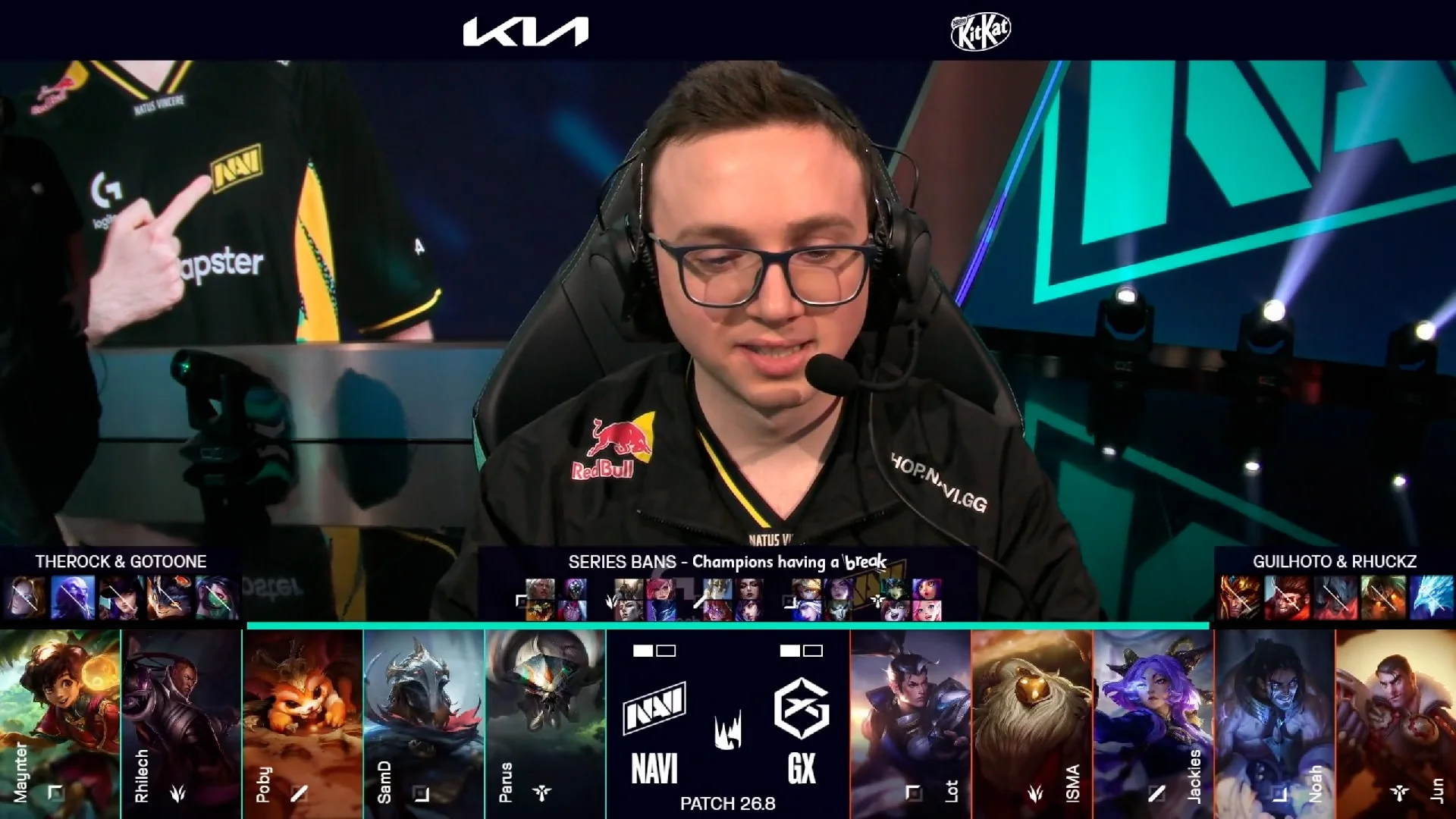 Draft del tercer mapa del primer partido de la jornada 10 de la LEC de primavera 2026 entre GX y NAVI