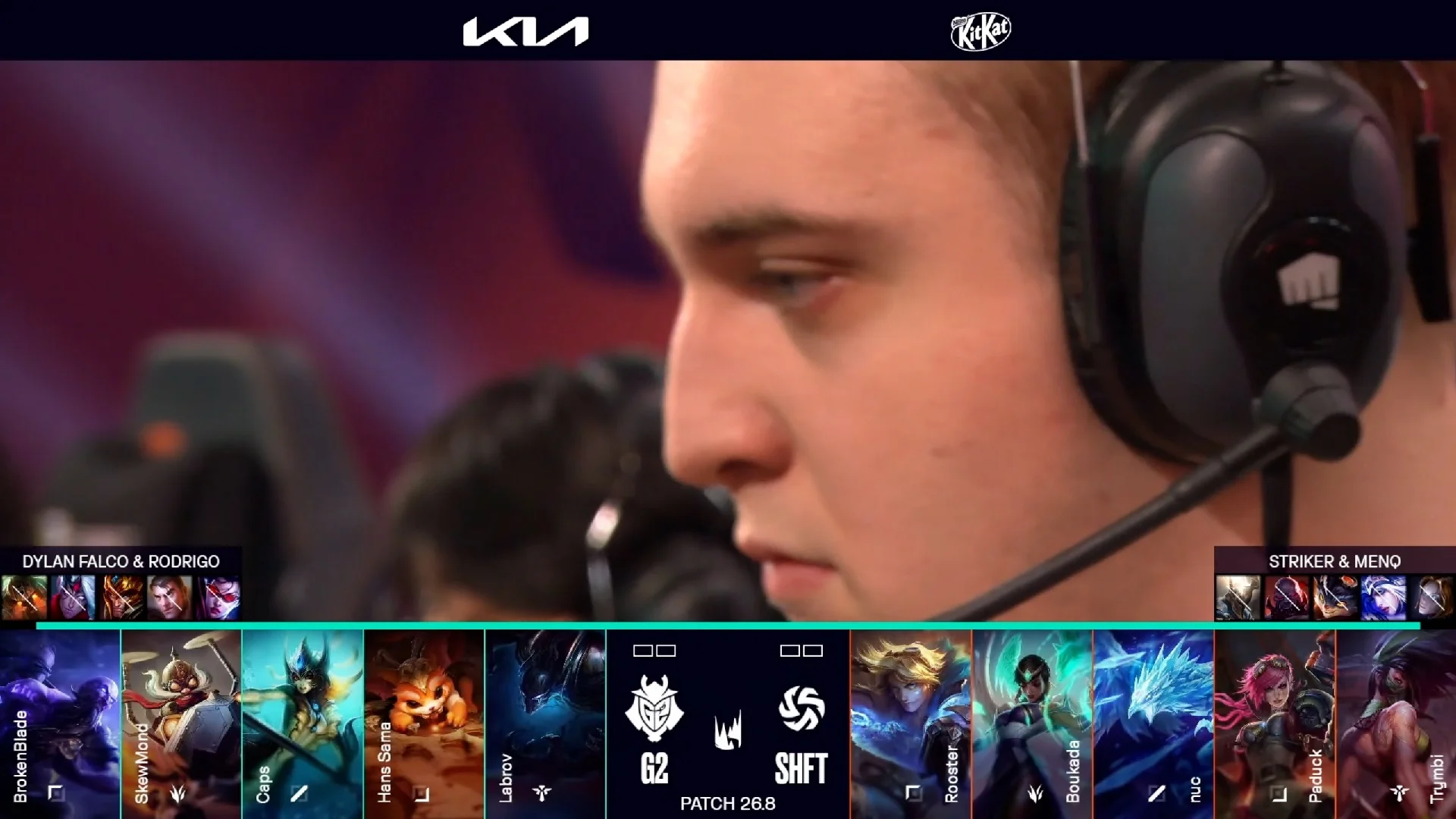 Draft del primer mapa del primer partido de la jornada 12 de la LEC de primavera 2026 entre SHFT y G2