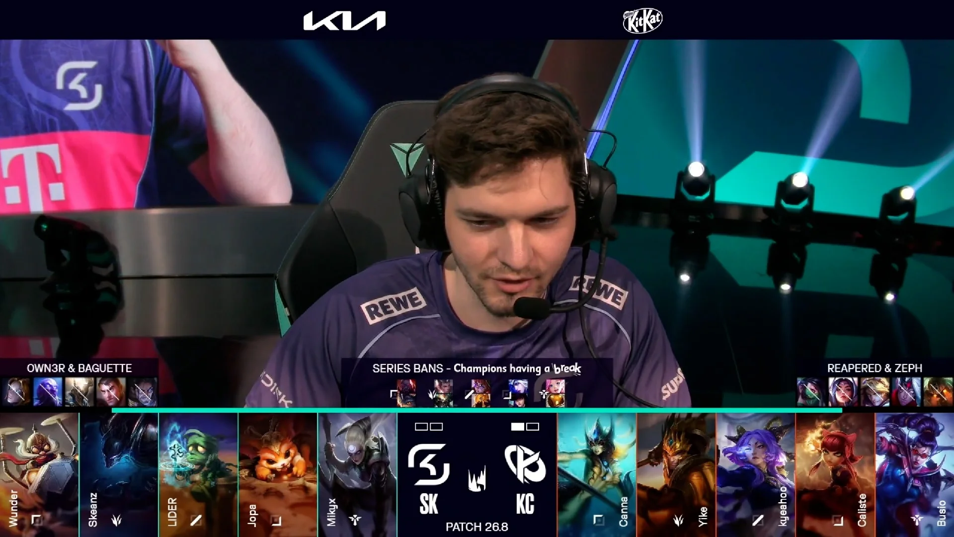 Draft del segundo mapa del segundo partido de la jornada 12 de la LEC de primavera 2026 entre SK y KC