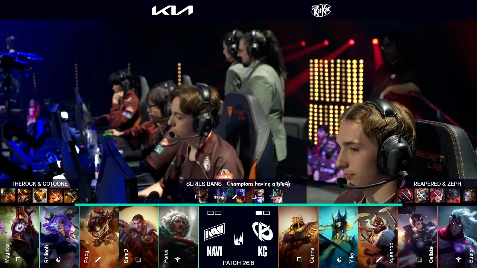 Draft del segundo mapa del segundo partido de la jornada 13 de la LEC de primavera 2026 entre NAVI y KC