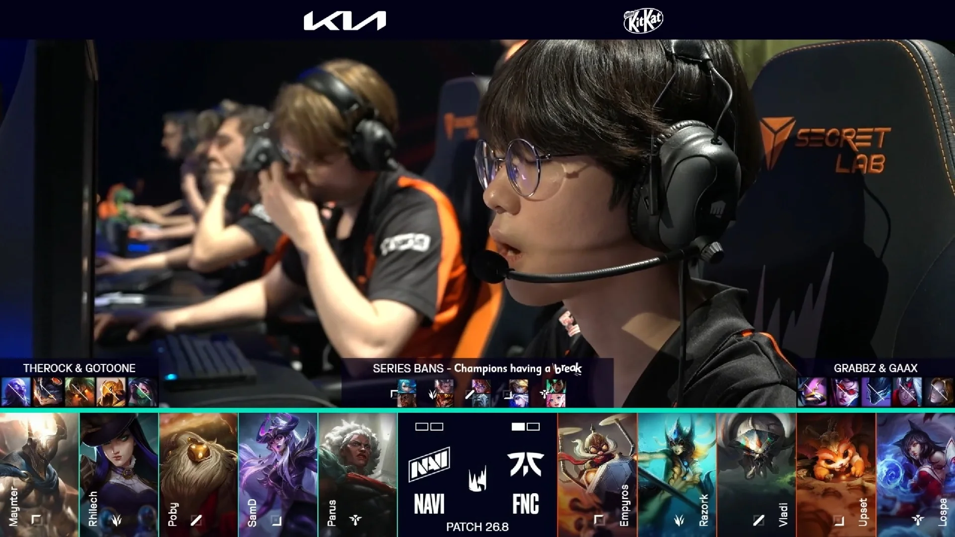 Draft del segundo mapa del primer partido de la jornada 14 de la LEC de primavera 2026 entre FNC y NAVI